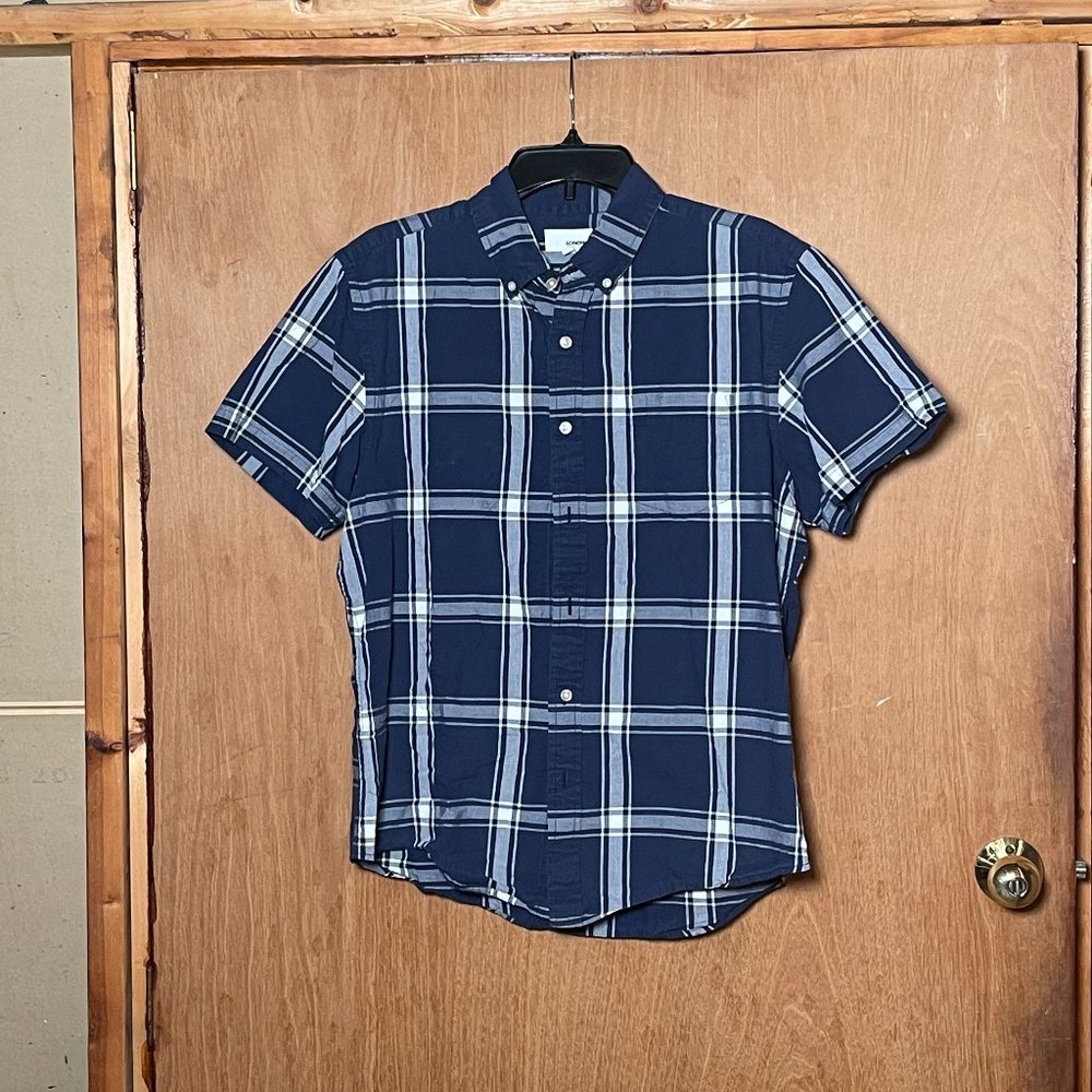 Sonoma Plaid Button-Down, Short Sleeve in Medium